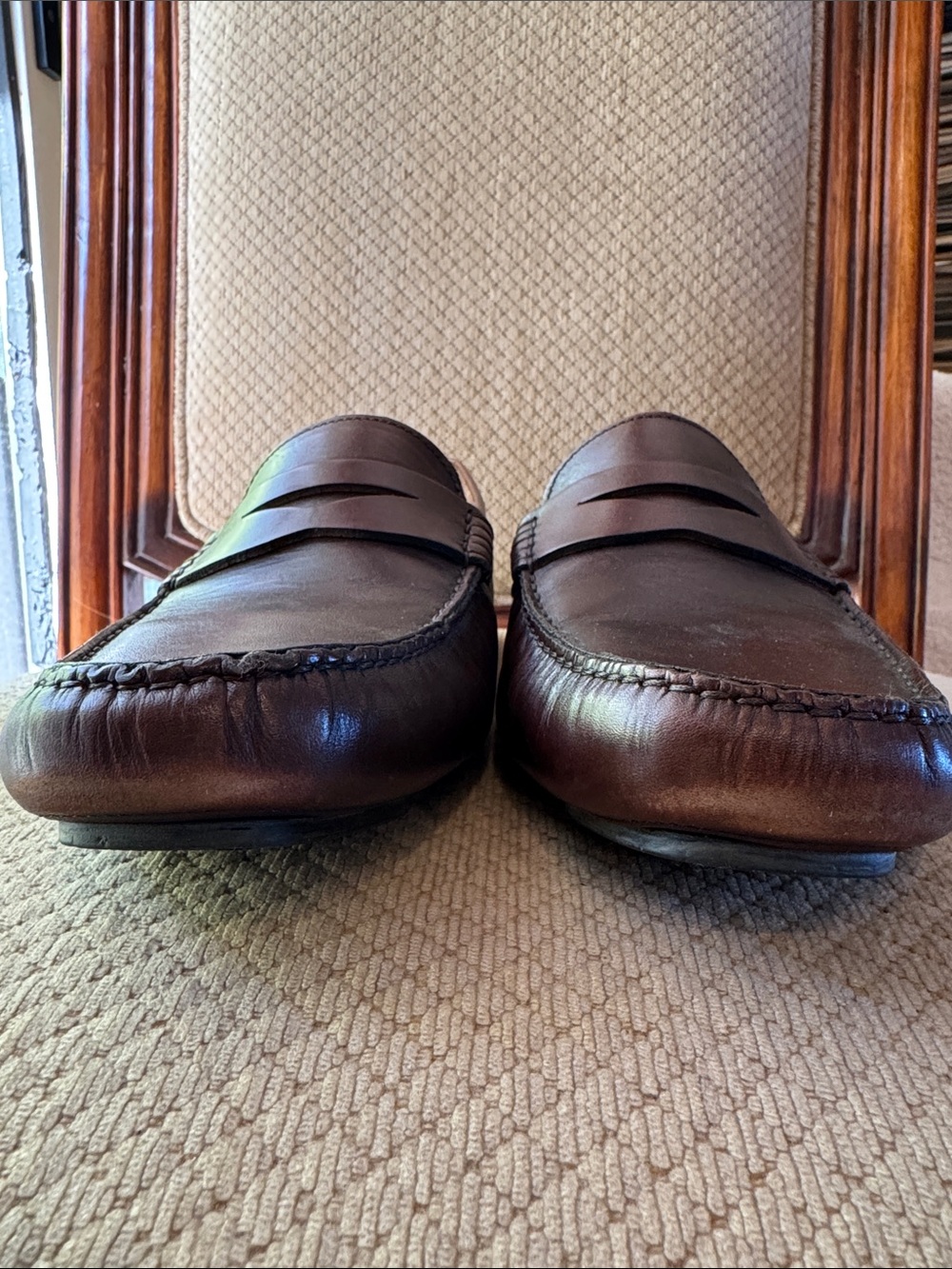 To Boot Men's Dark Brown Leather Penny Loafers. Made in Italy. Size 9. Very good - Picture 9 of 11